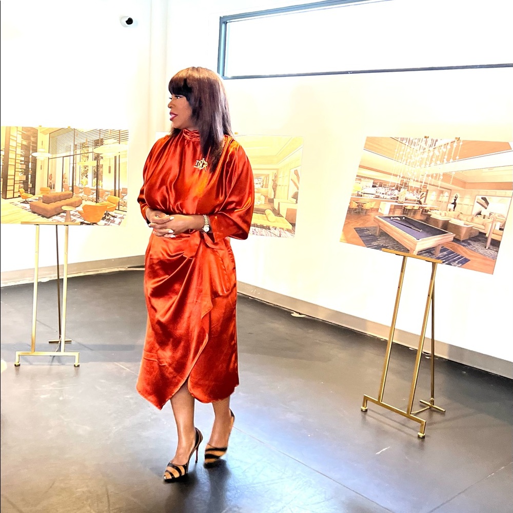 Persimmon Blouse Dress